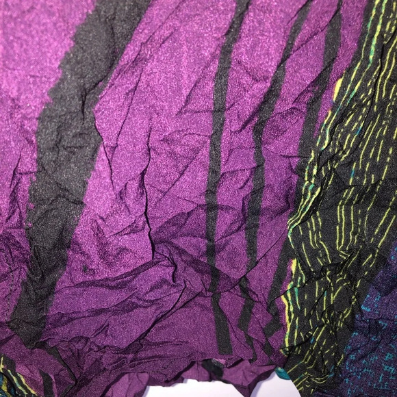 Liv by Habitat Latitude Crinkle Shirt M Multi Botton Up  Polyester NWT - Picture 5 of 8